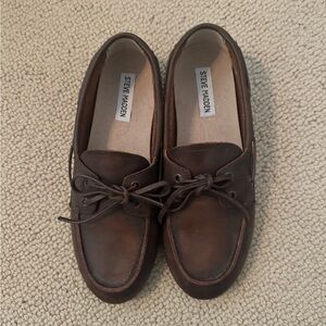 Steve Madden Brown Boat Shoes